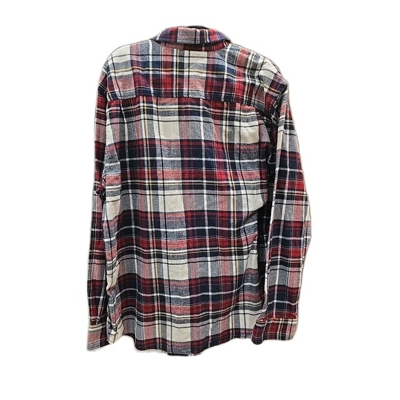 Weatherproof Vintage Men Long Sleeve Cotton bland Plaid Flannel‎ Shirt red SZ XL - Picture 5 of 10